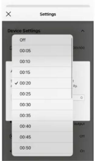 CAMBRIDGE Evo One - Comment empêcher l'Evo One de s'éteindre lorsqu'il n'est pas utilisé ? - 1