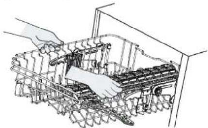 IKEA FRÖSLUNDA 305.681.66 - Posizionamento del cestello superiore - 1