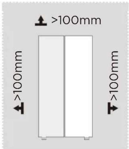 MIDEA MDRS791MIC46 - Dimensions and Clearances - 1