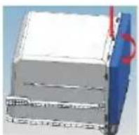 HAIER H4F306WDH1BE - Стъпки за почистване на чекмеджета - 1