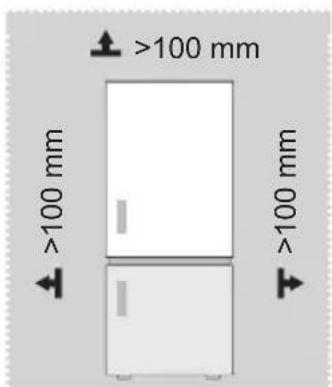 MIDEA MDRU385MTE46 - Matmenys ir tarpai - 1