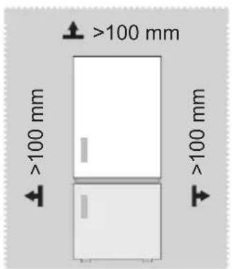 MIDEA MDRU385MTE46 - Размери и отстояния - 1