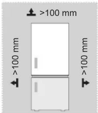 MIDEA MDRU385MTE46 - Rozměry a odstupy - 1