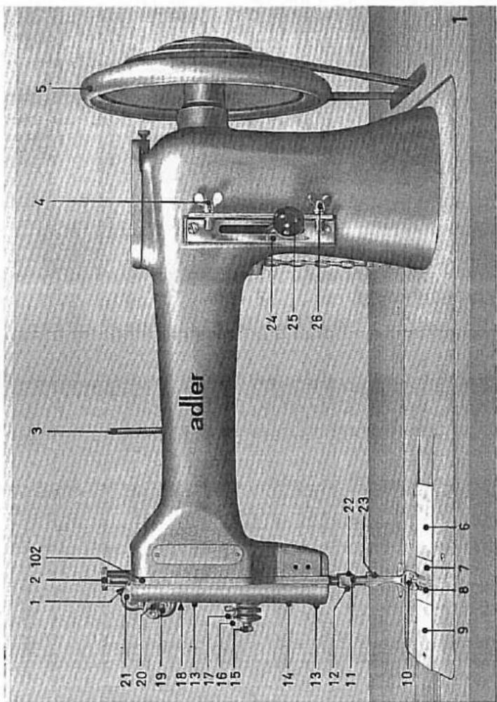 Dürkopp Adler 105 - Supplément aux instructions pour le mécanicien - 3