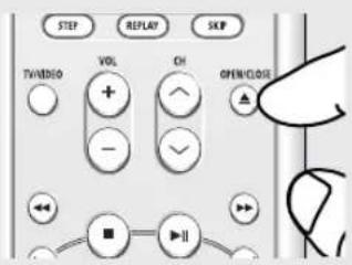 STEP REPLAY SKIP TV/DVD VOL OH OPEN/CLOSE + - - ■ ||