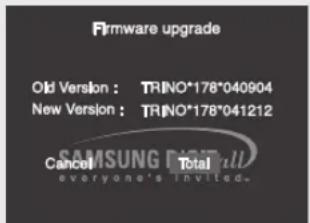 Firmware upgrade Old Version : TRINO*178*040904 New Version : TRINO*178*041212 Cancel Total everyone's invited_