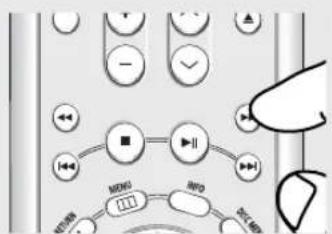 Diagram showing control panel with labeled buttons and icons, including directional arrows and function keys like MENU, INFO, and PC.