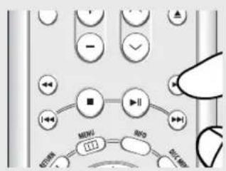 Diagram of a media player control panel with labeled buttons and indicators