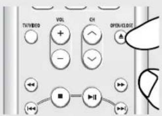 TVVIDEO VOL CH OPEN/CLOSE ← ■ → →