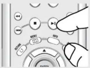 Diagram showing hand interacting with a device control panel with labeled buttons and indicators