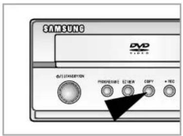 SAMSUNG DVD-V7550K - Запись с DVD на видеомагнитофон (VCR) - 1