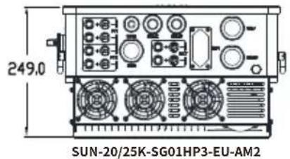 Deye SUN-5K-SG01HP3-EU-AM2 - Taille du produit - 5