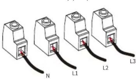 Deye SUN-5K-SG01HP3-EU-AM2 - Veuillez suivre les étapes ci-dessous pour effectuer la connexion du réseau, de la charge et du port Gen: - 1