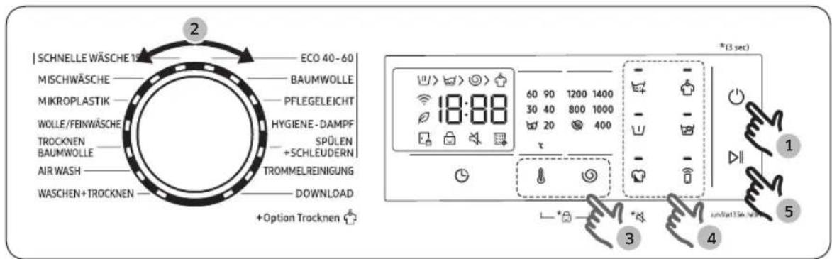 SAMSUNG WD90DG5B15BB - Mit wenigen einfachen Schritten zu sauberer Wäsche - 1