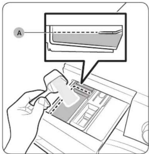 SAMSUNG WW1TDEX - Einfullen von Waschmittel in die Waschmittelschublade - 1