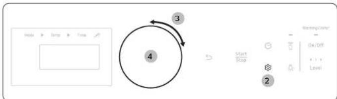 SAMSUNG NSE6DB870012 - To enable the Sabbath feature - 1