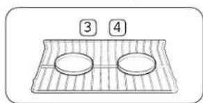 SAMSUNG NSE6DB870012 - Colocacion de parrillas y bandejas - 1