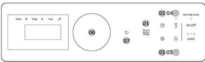 SAMSUNG NSE6DB870012 - The oven control panel - 1