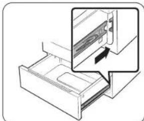 SAMSUNG NSE6DB870012 - Removing and reinstalling the storage drawer - 2