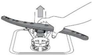 WHIRLPOOL WIO 3T133 PFE - NETTOYER LES BRAS D'ASPERSION - 2