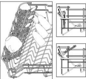 WHIRLPOOL WSIO 3O34 PFE X - FOLDABLE FLAPS WITH ADJUSTABLE POSITION - 1