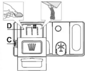 WHIRLPOOL WSIO 3O34 PFE X - REMLIR LE DISTRIBUTEUR DE DÉTERGENT - 1