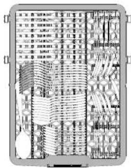 WHIRLPOOL WSIO 3O34 PFE X - TABULEIRO DOS TALHERES - 1