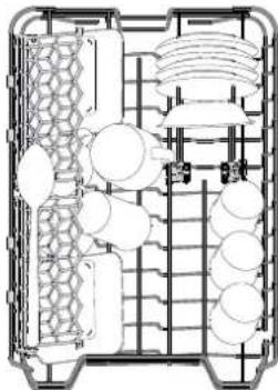 WHIRLPOOL WSIO 3O34 PFE X - ВЕРХНІЙ КОШИК - 1
