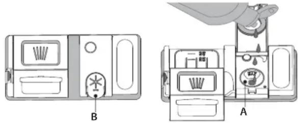 WHIRLPOOL WSIO 3O34 PFE X - UZPILDIET SKALOŠANAS LĪDZEKLA DOZATORU - 1