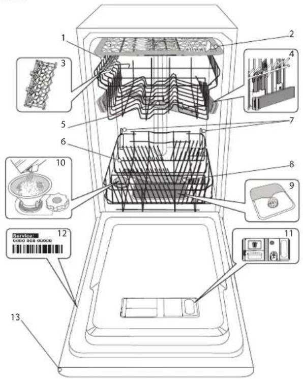WHIRLPOOL WSIO 3O34 PFE X - OPIS PRODUKTU - 1