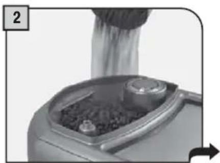 GAGGIA Platinum Vogue RI8174 - STARTING THE MACHINE - MISE EN MARCHE DE LA MACHINE - 2