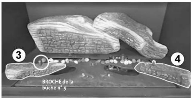 Jøtul GI 645 DV Astrid - GI 645 DV MV Jeu de bûches traditionnelles 158153 - 4