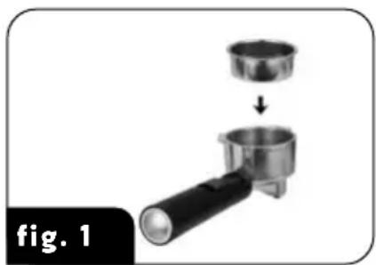 MPM MKW-13M - ASSEMBLY/DISASSEMBLY OF THE PORTAFILTER WITH A FILTER IN THE COFFEE MAKER - 1