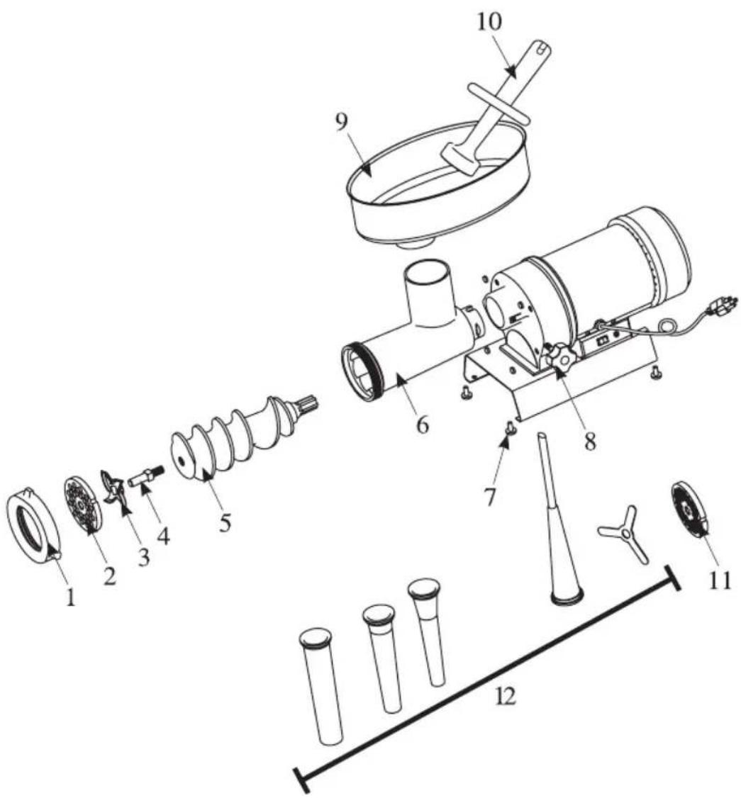 Weston Butcher Series 09-0501-W - COMPONENT LIST - 1