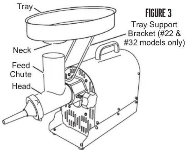 Weston Butcher Series 09-2201-W - GRINDER ASSEMBLY INSTRUCTIONS - 3