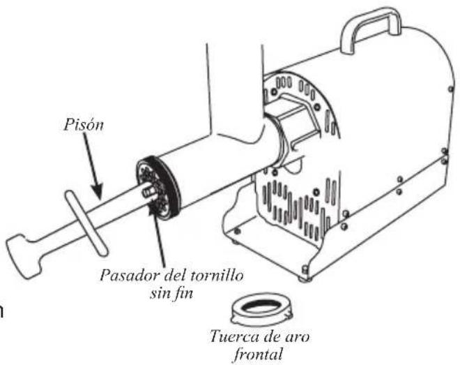 Weston Pro Series 10-3201-W - INSTRUCCIONES PARA EL PRENSADOR RETIRA EL SINFÍN - 2