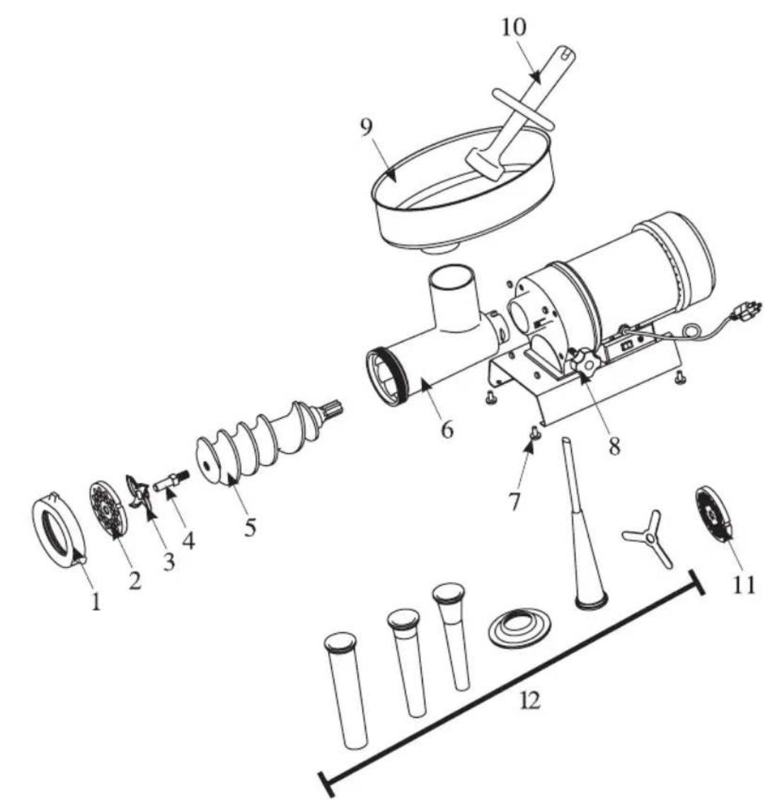 Weston Butcher Series 09-0801-W - LISTE DES COMPOSANTS - 1