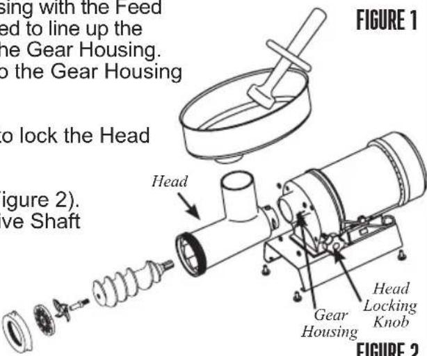 Weston Butcher Series 09-0801-W - GRINDER ASSEMBLY INSTRUCTIONS - 1