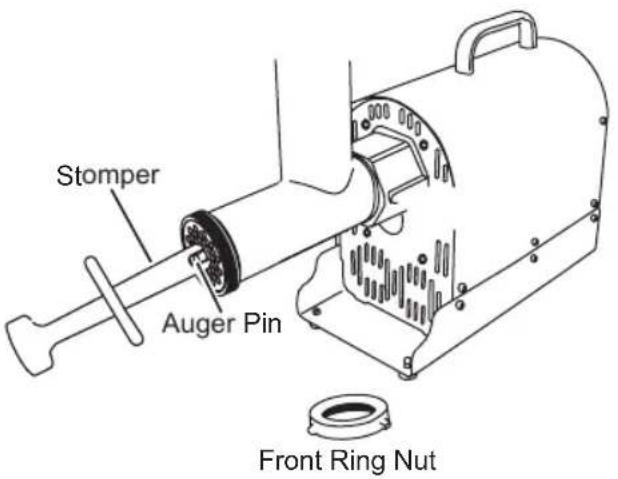 Weston Butcher Series 09-3201-W - AUGER GRABBING STOMPER INSTRUCTIONS - 1