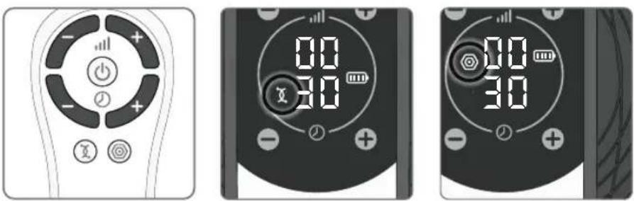 REVITIVE Medic 5573AQ - Étape 4.1 : Passage du mode électrostimulation musculaire (EMS) au mode neurostimulation électrique transcutanée (TENS) - 1