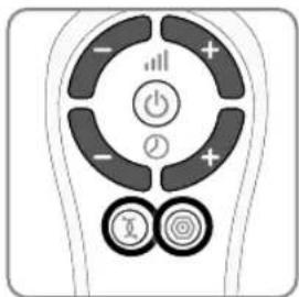 REVITIVE Medic Knee 5574AQ - Paso 4.1: Cambio entre los modos EMS y TENS - 1
