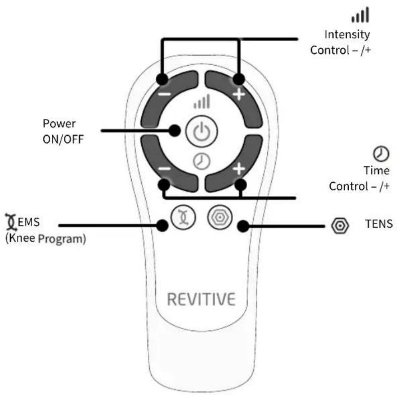 REVITIVE Medic Knee 5574AQ - Parts and controls - 2