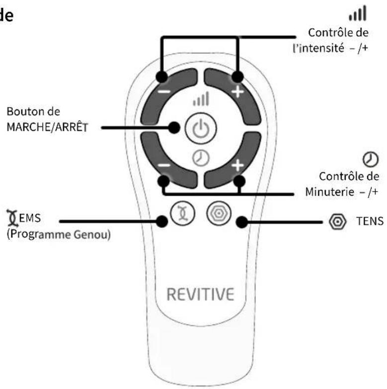 REVITIVE Medic Knee 5574AQ - Pèces et commandes - 2