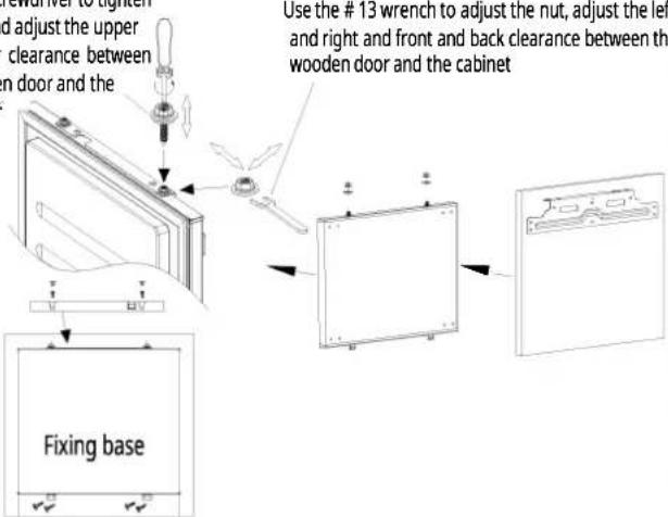 NODOR NorFrost ICE 82 BI - Mounting the fascia doors - 7