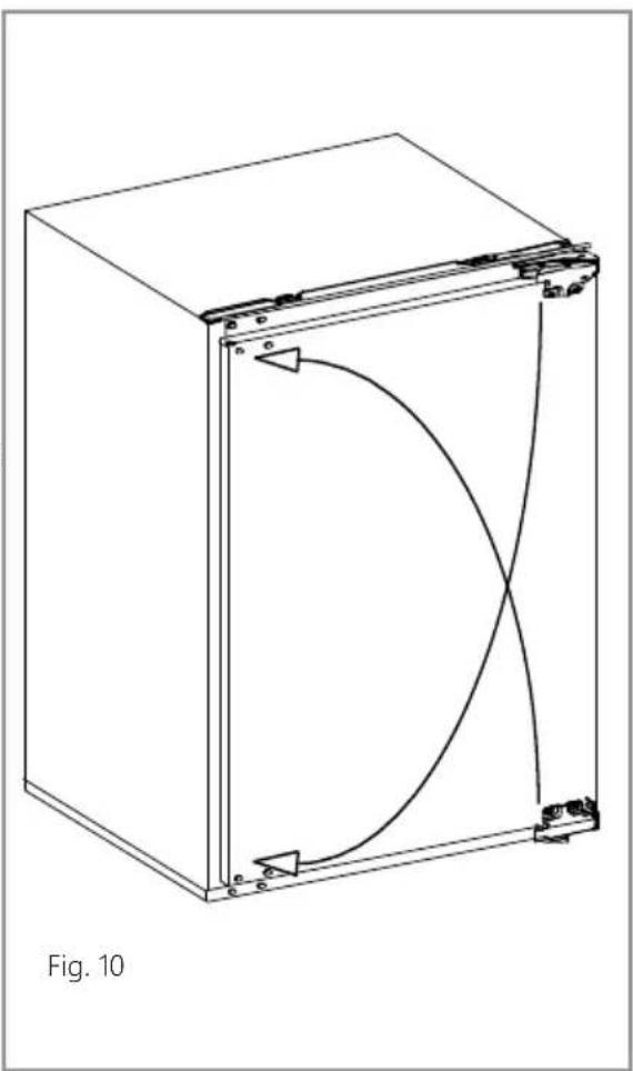 NODOR NorFrost ICE 82 BI - Reversing the freezer door - 1