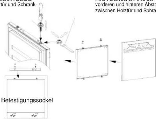 NODOR NorFrost TUNDRA 82 BI - Gehen Sie wie folgt vor, um die Holztür und die Kühlschranktür zu verbinden - 1