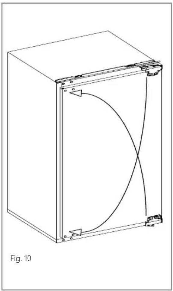NODOR NorFrost TUNDRA 82 BI - Reversing the fridge door - 1