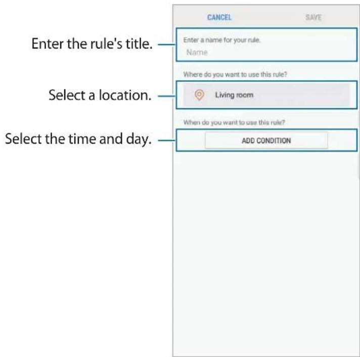 SAMSUNG Connect Home Pro ET-WV531 - Setting rules - 1