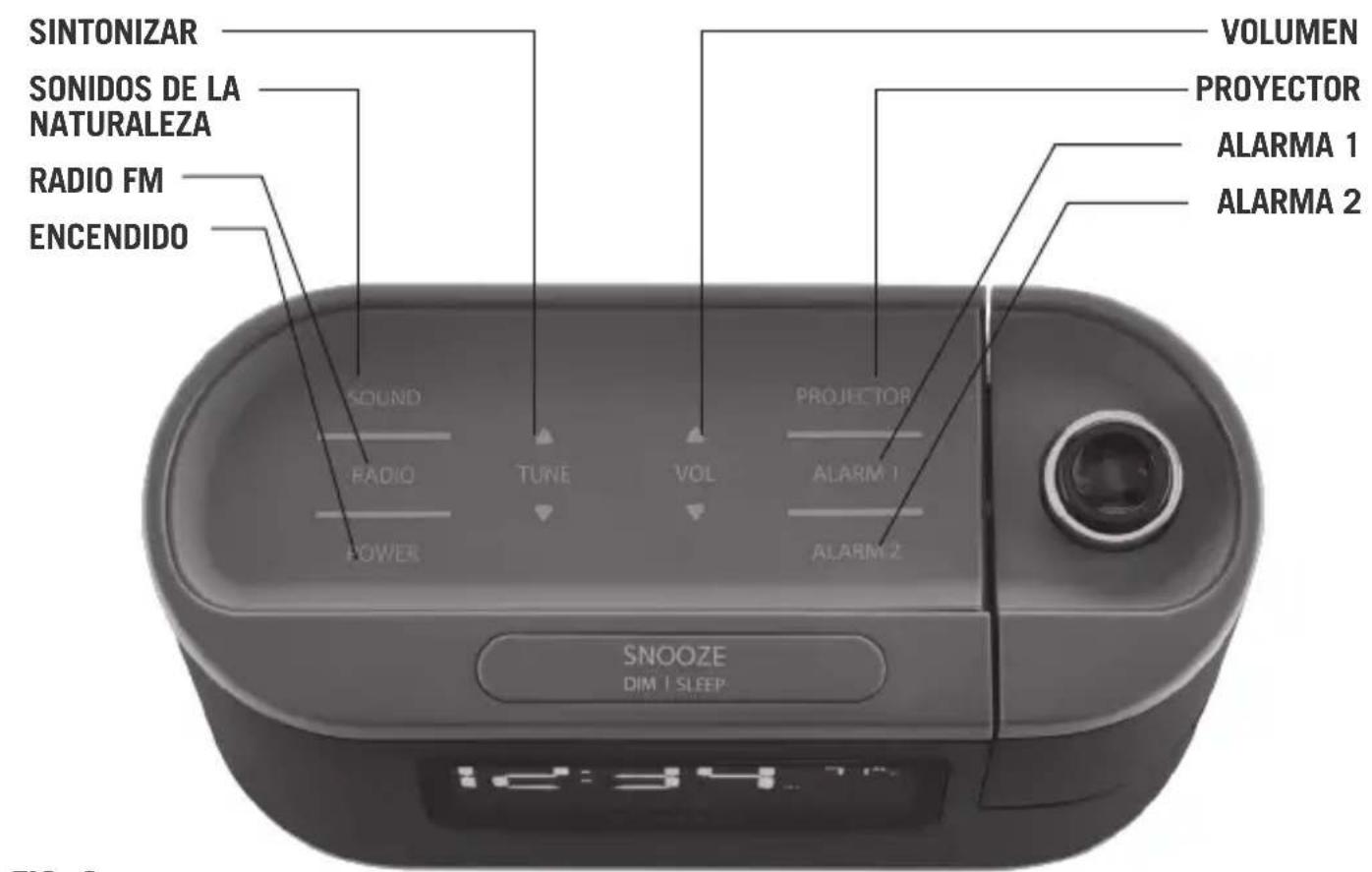 HOMEDICS SoundSpa Recharged SS-5080 - APAGAR LA ALARMAR / FUNCIÓN SNOOZE (REPETICIÓN DE LA ALARMA) - 1