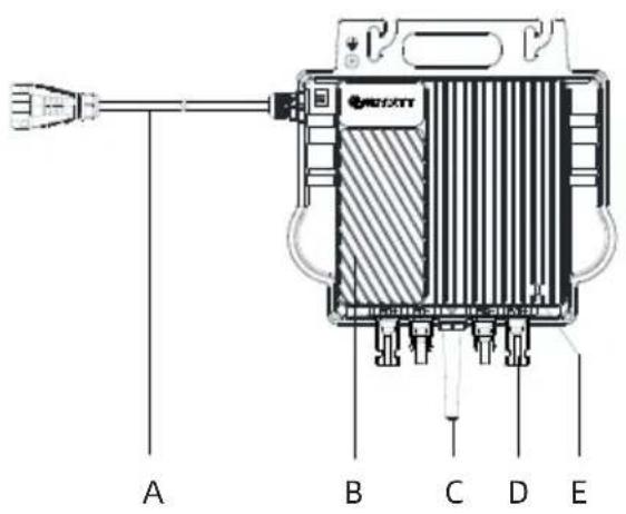 Growatt NEO 600-1000M-X - Microinverter Overview - 1